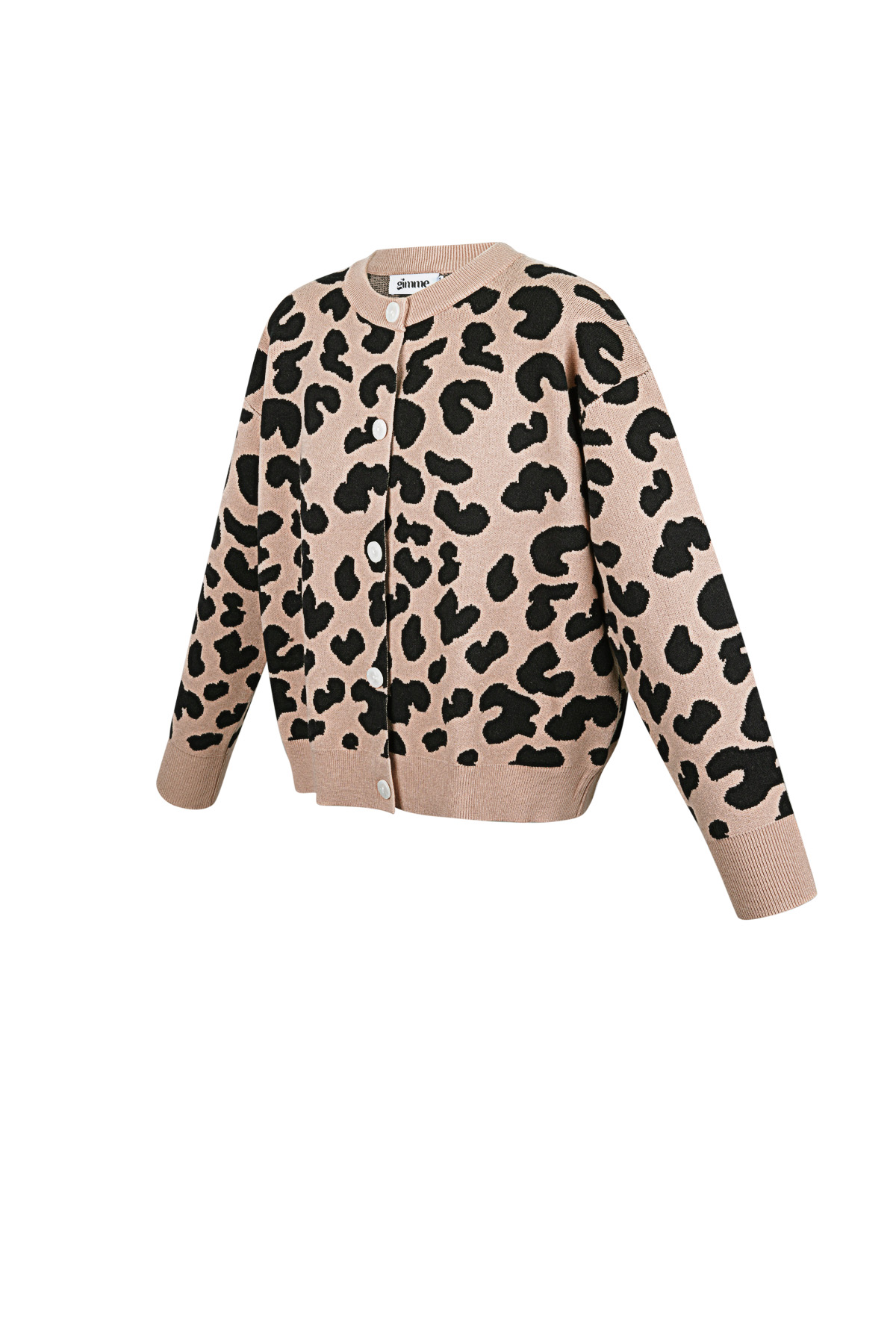 Dames trui met luipaardprint en contrastdetails h5 Afbeelding9