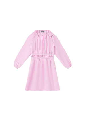 Polyester Women's Mini Dress Pleated Elastic Waist h5