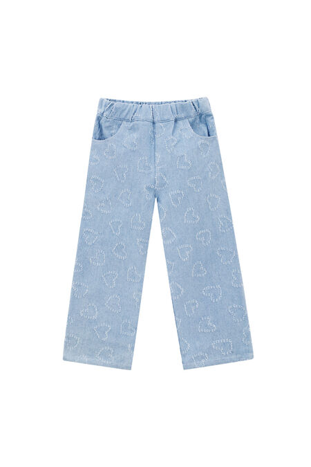 Coton Denim Femme Pantalon Droit Casual Bleu Clair 2