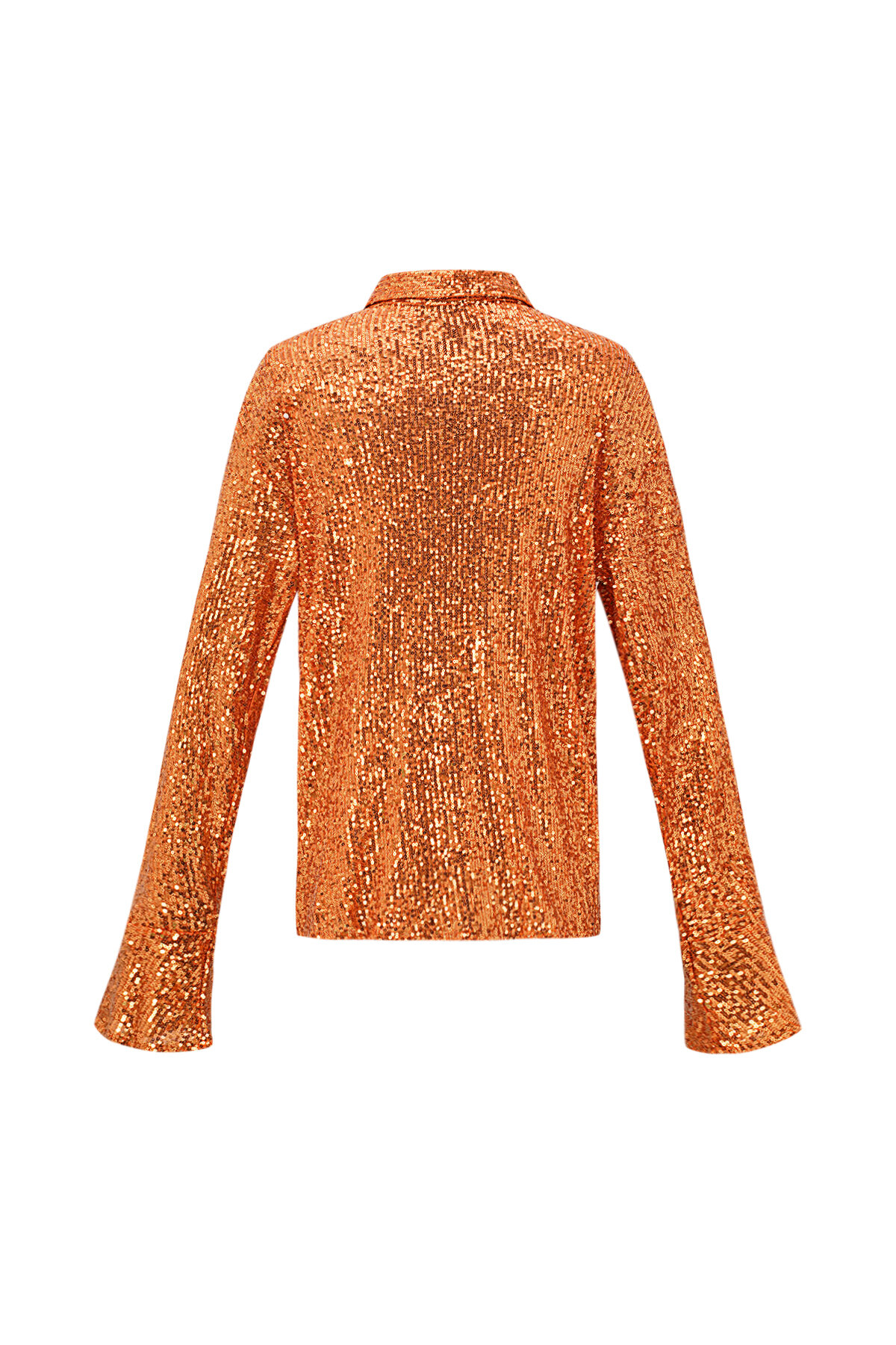 Polyester Sequin Women's Blouse Shimmering Long Sleeve h5 Picture5