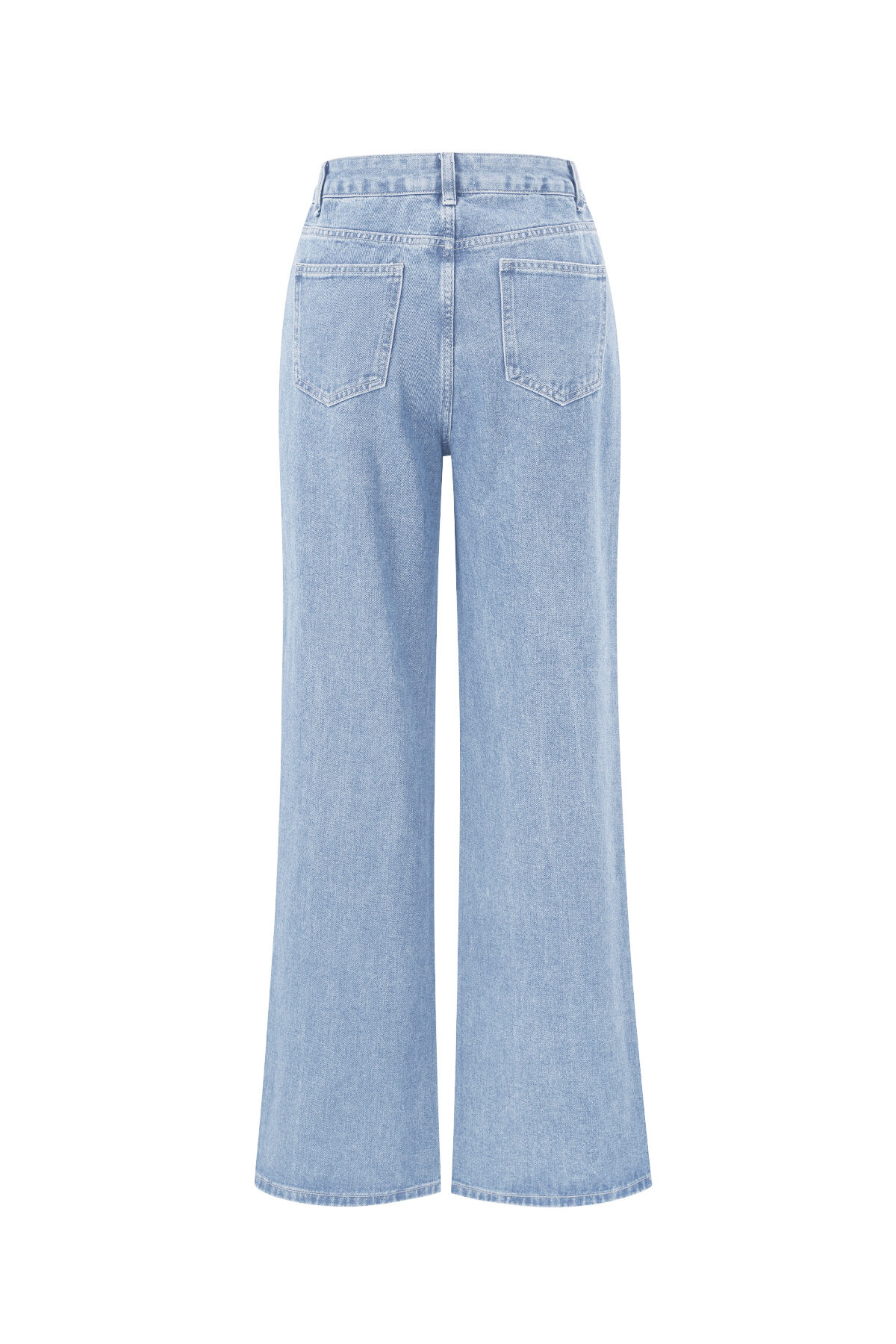 Cotton Woven Women's Straight Leg Denim Pants Heart Embroidery Casual Picture12