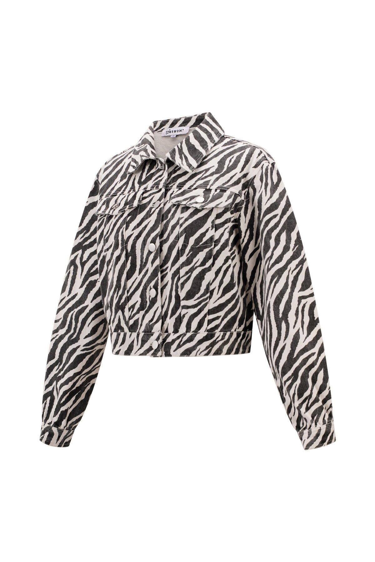 Cotton Denim Damenjacke Street Elegant Specialty Tiermuster h5 Bild5