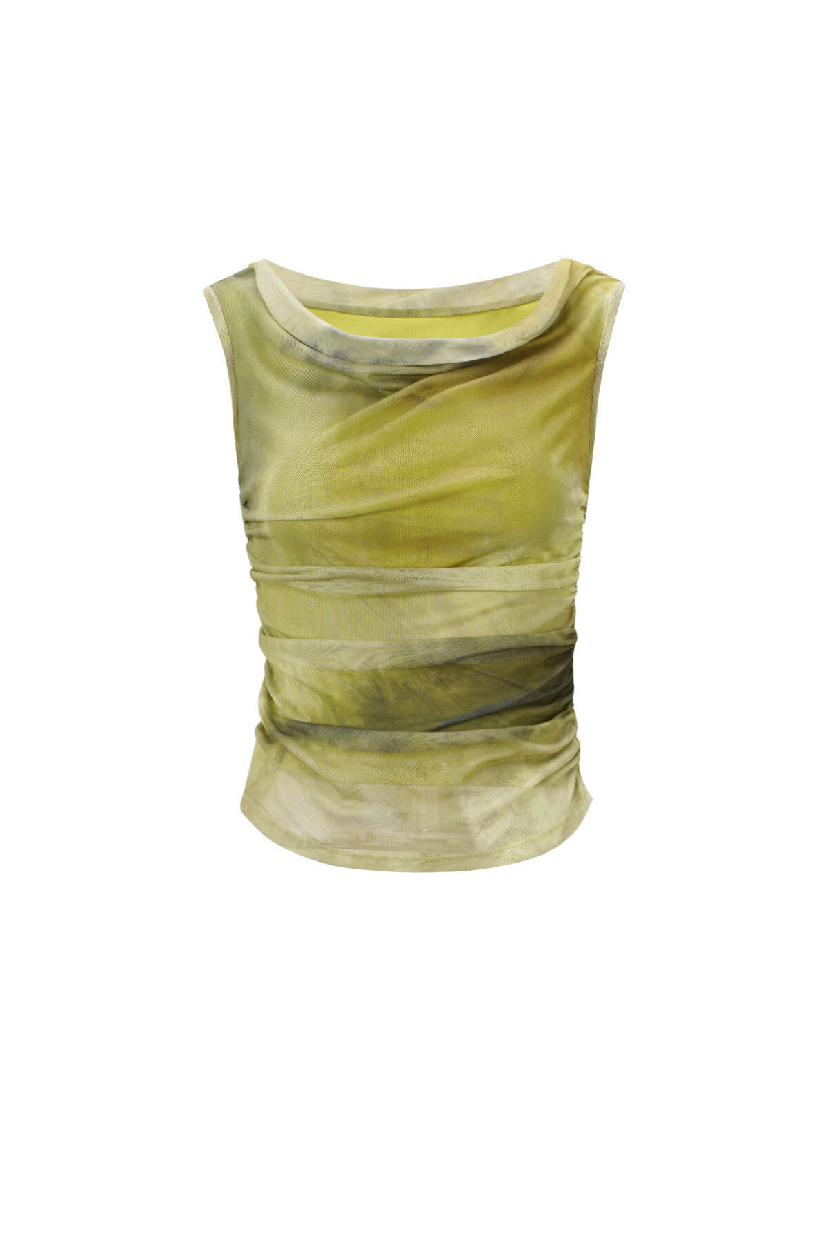Gewebter Polyester Damen Oberteil Ohne Ärmel Transparent Einfarbig Frühling/Sommer 2