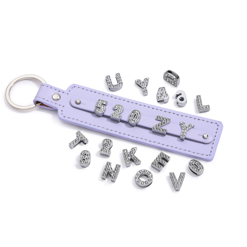 DIY Brilliant Letter Number Alloy Jewelry Beads Picture2
