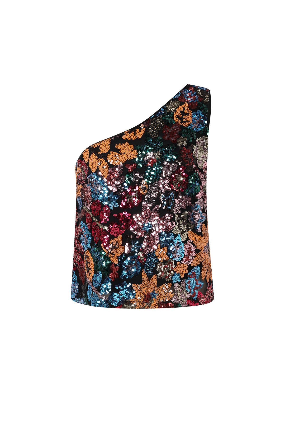 Tropisches One-Shoulder-Top 