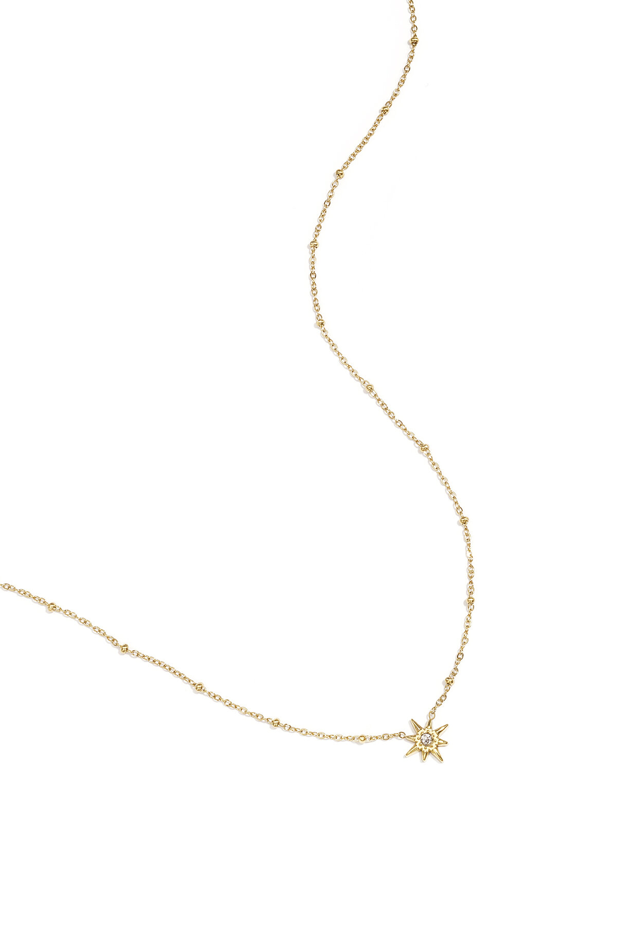 Necklace with beads and shooting star h5