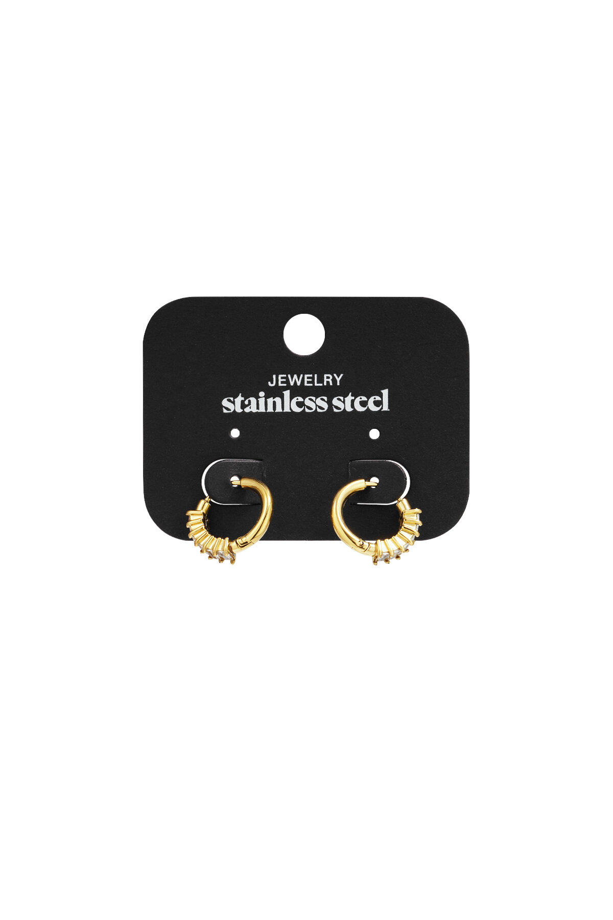 Stainless Steel Hoop Earrings circle Casual Daily Simple Series Women's jewelry h5Picture5