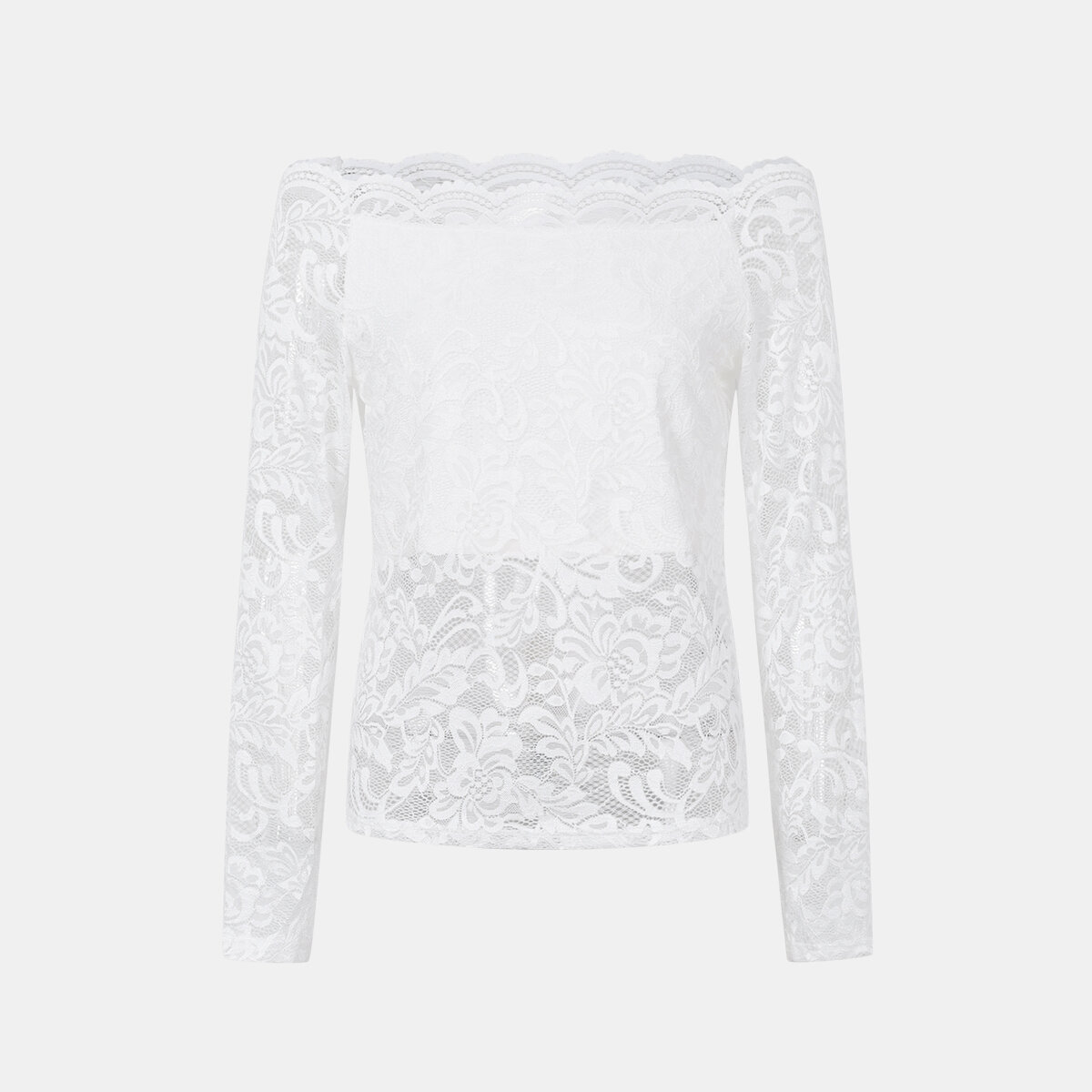 Elegant Lace Long Sleeve Tops h5 Picture3
