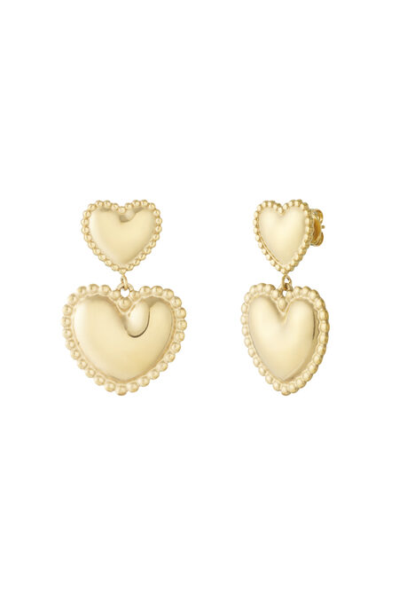 Boucles d'oreilles pendantes en acier inoxydable, style cœur, décontractées, simples et quotidiennes, bijoux pour femmes 2