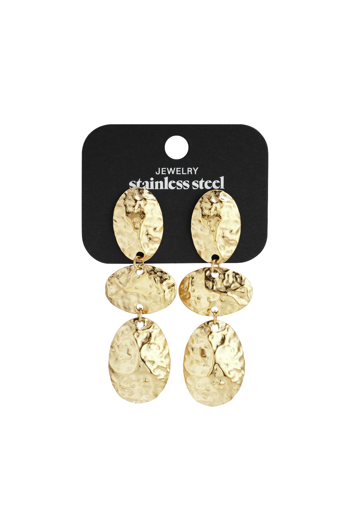 Stainless Steel Dangle Earrings irregular shape Casual Daily Simple Series Women's jewelry h5 Picture5