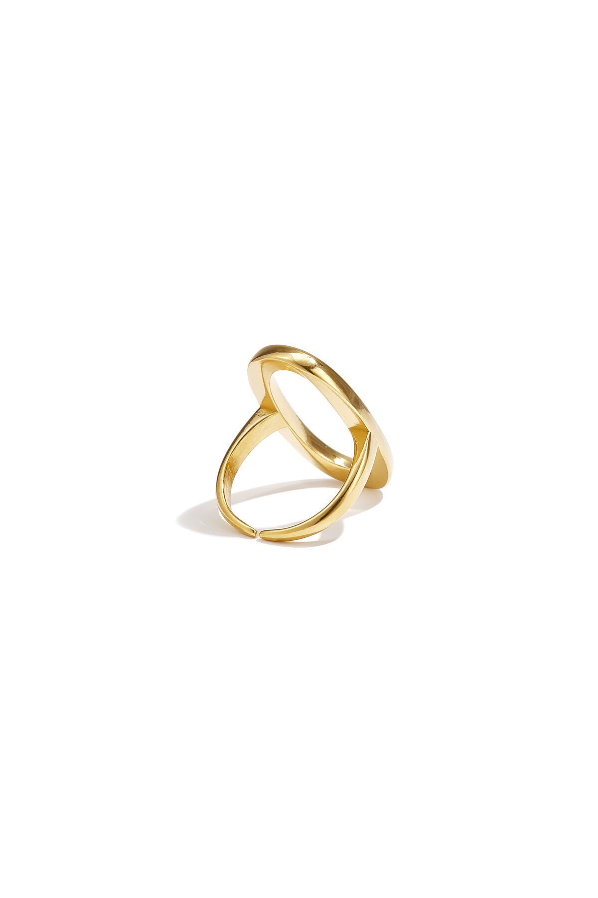 Statement ring oval-shaped and minimalist Picture2