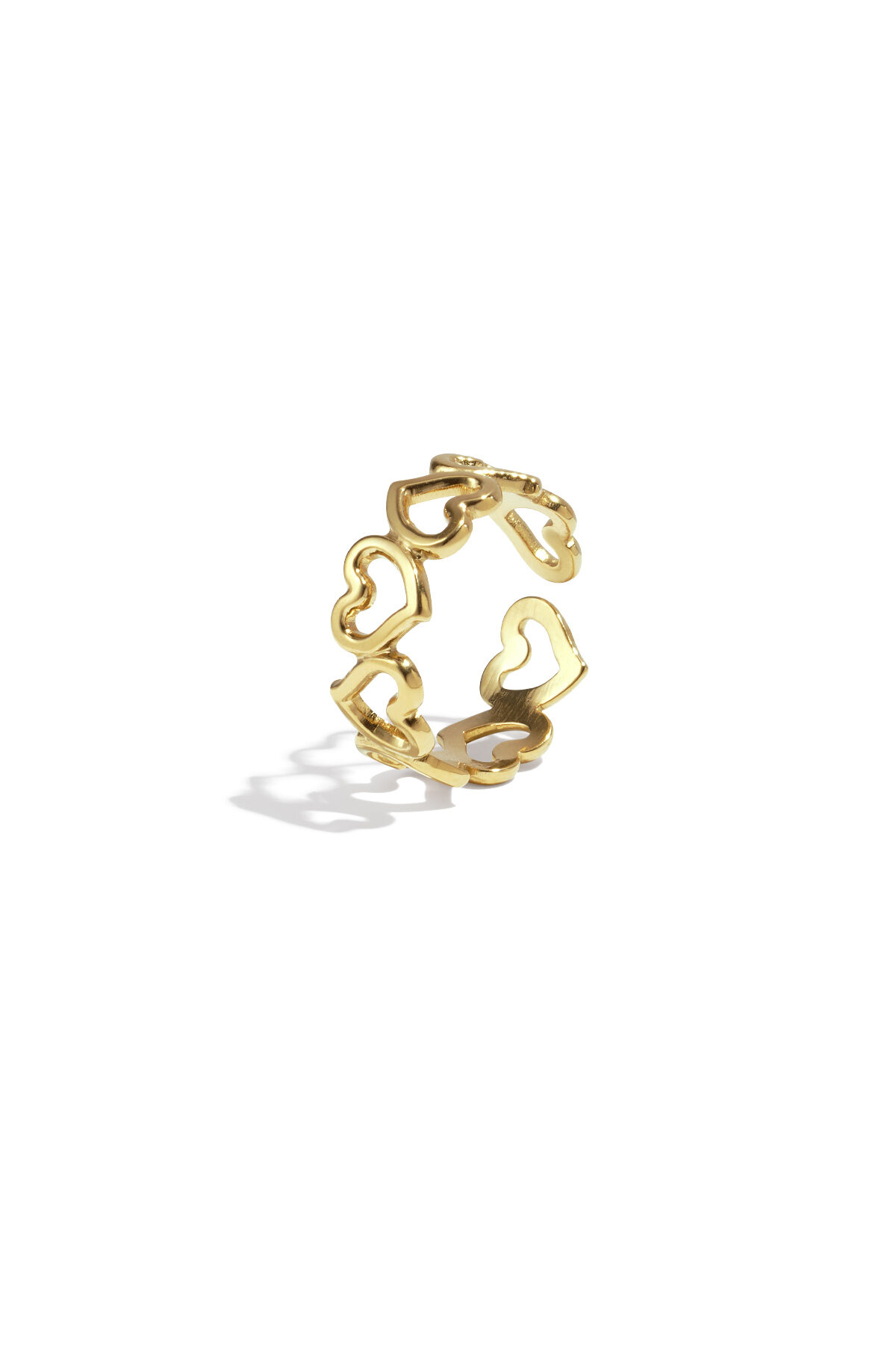 Edelstahl Minimalistische Ringe Herz Casual Täglich Einfache Serie frauen schmuck h5 