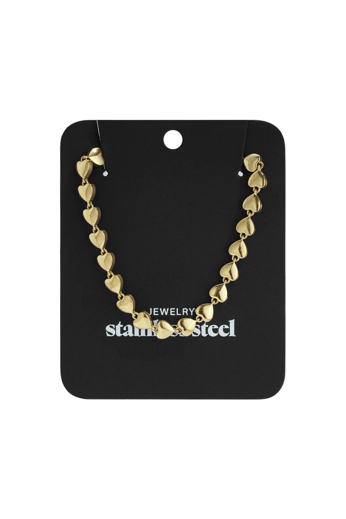 Stainless Steel Chain Necklaces Heart Casual Daily Simple Series Women's jewelry h5Picture6