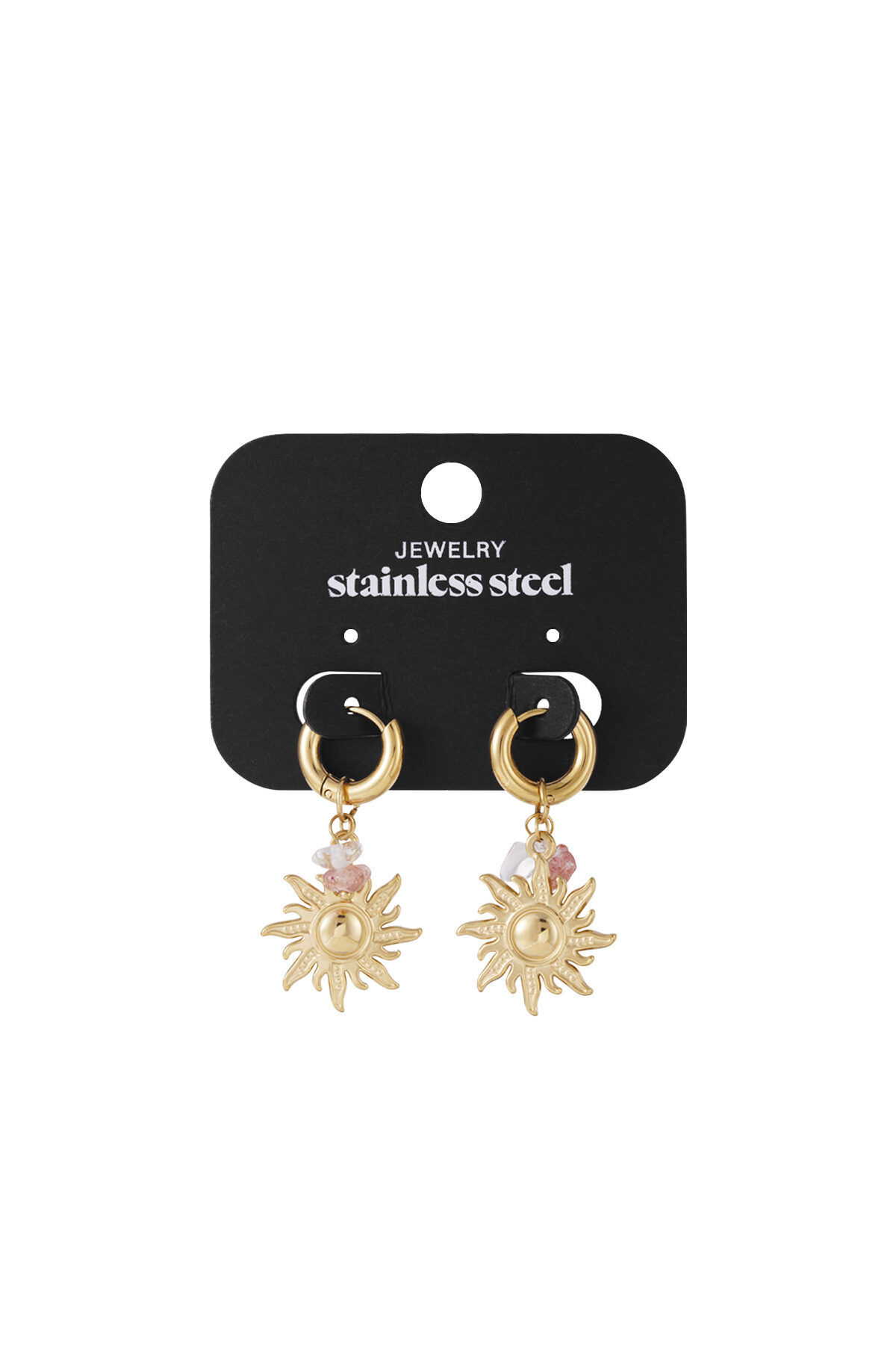 Edelstahl Tropfen Ohrringe Sonne/Mond Casual Täglich Einfache Serie frauen schmuck h5 Bild4