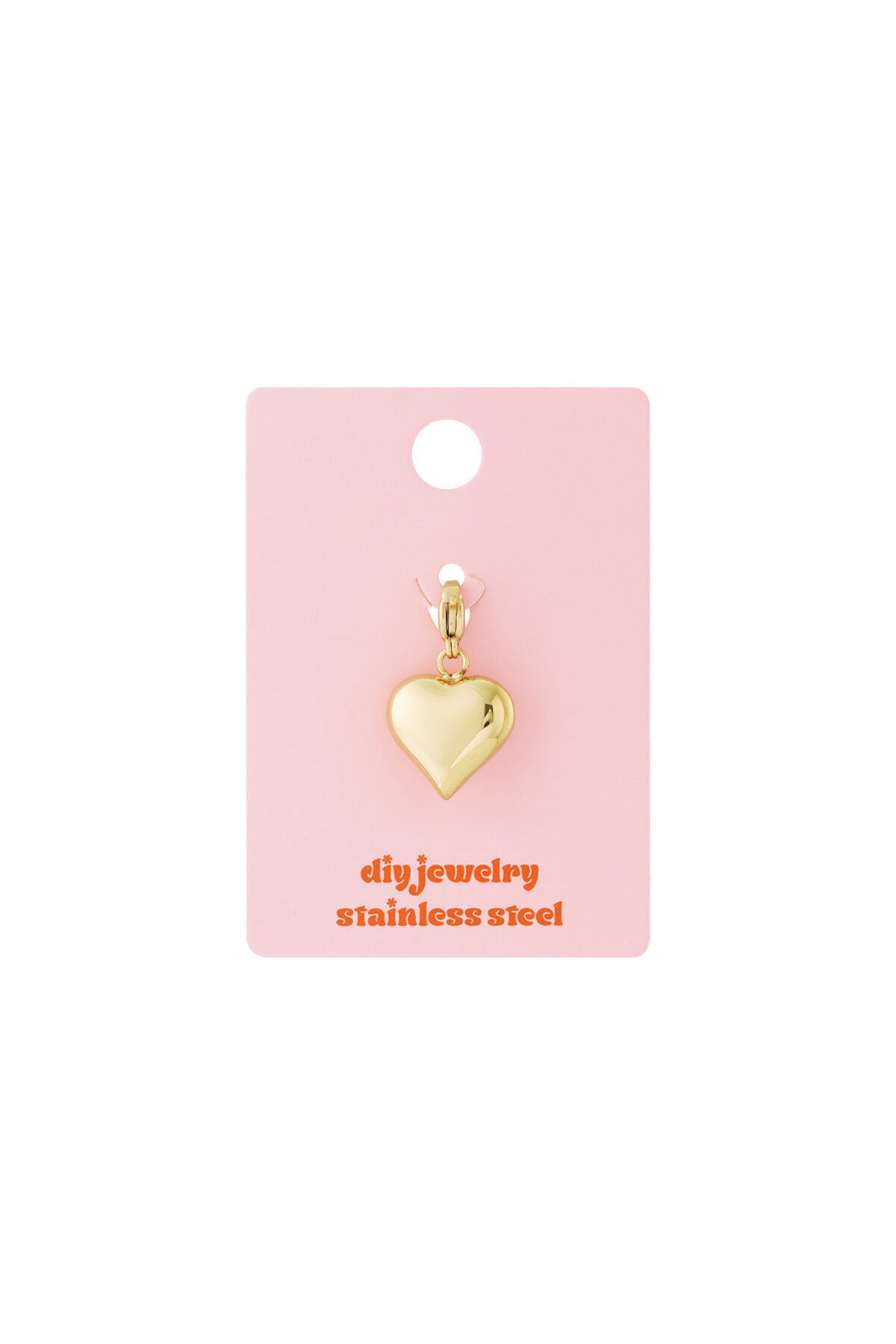 Gold heart jewelry charm h5 Picture3