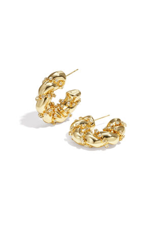Eisen Creolen Kreis Elegante Weihnachten Luxuriöse Serie Damen Schmuck h5