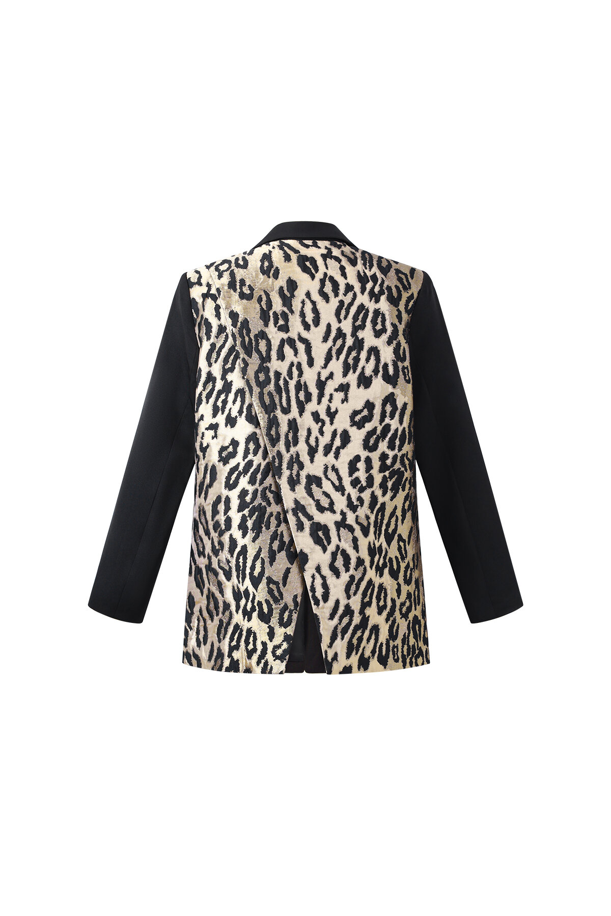 Tela de Fibra de Poliéster Conjunto de Traje para Mujer Casual Estampado de Leopardo h5 Imagen3