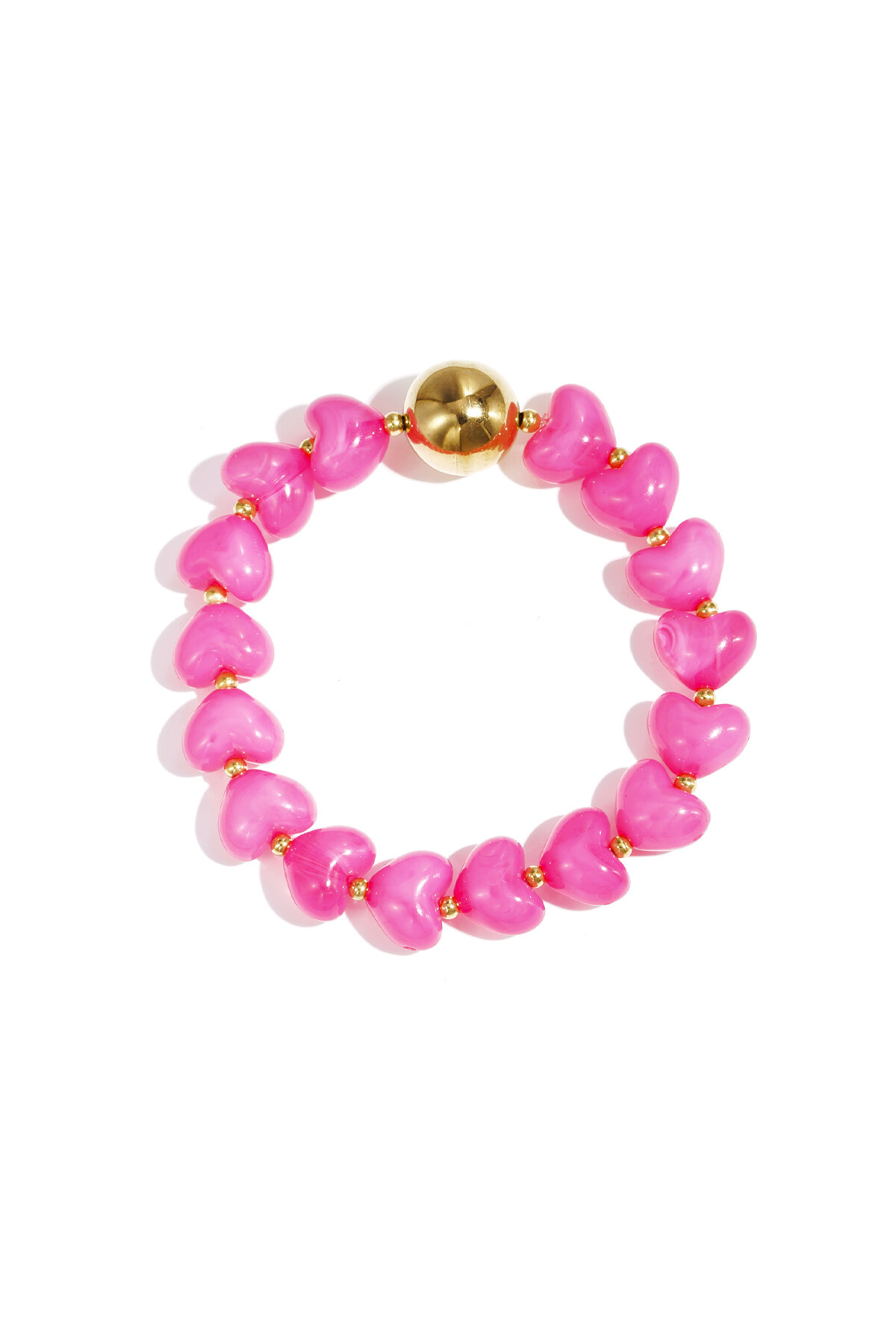Statement bracelet with heart-shaped beads h5 