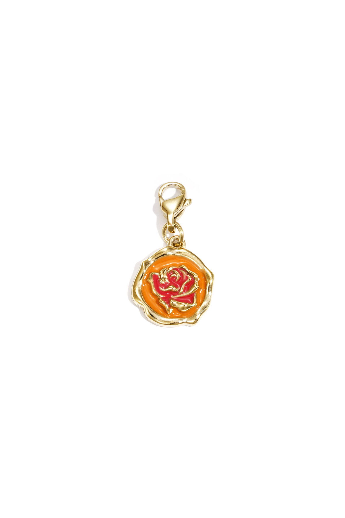 Jewelry charm rose on coin DIY h5 