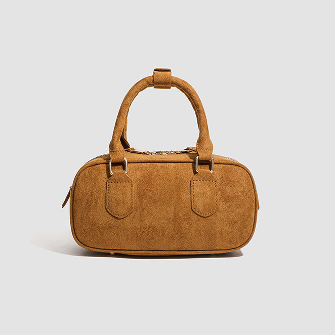Sac à main en daim PU pour femme, 1 pièce, série simple, décontracté, couleur unie 