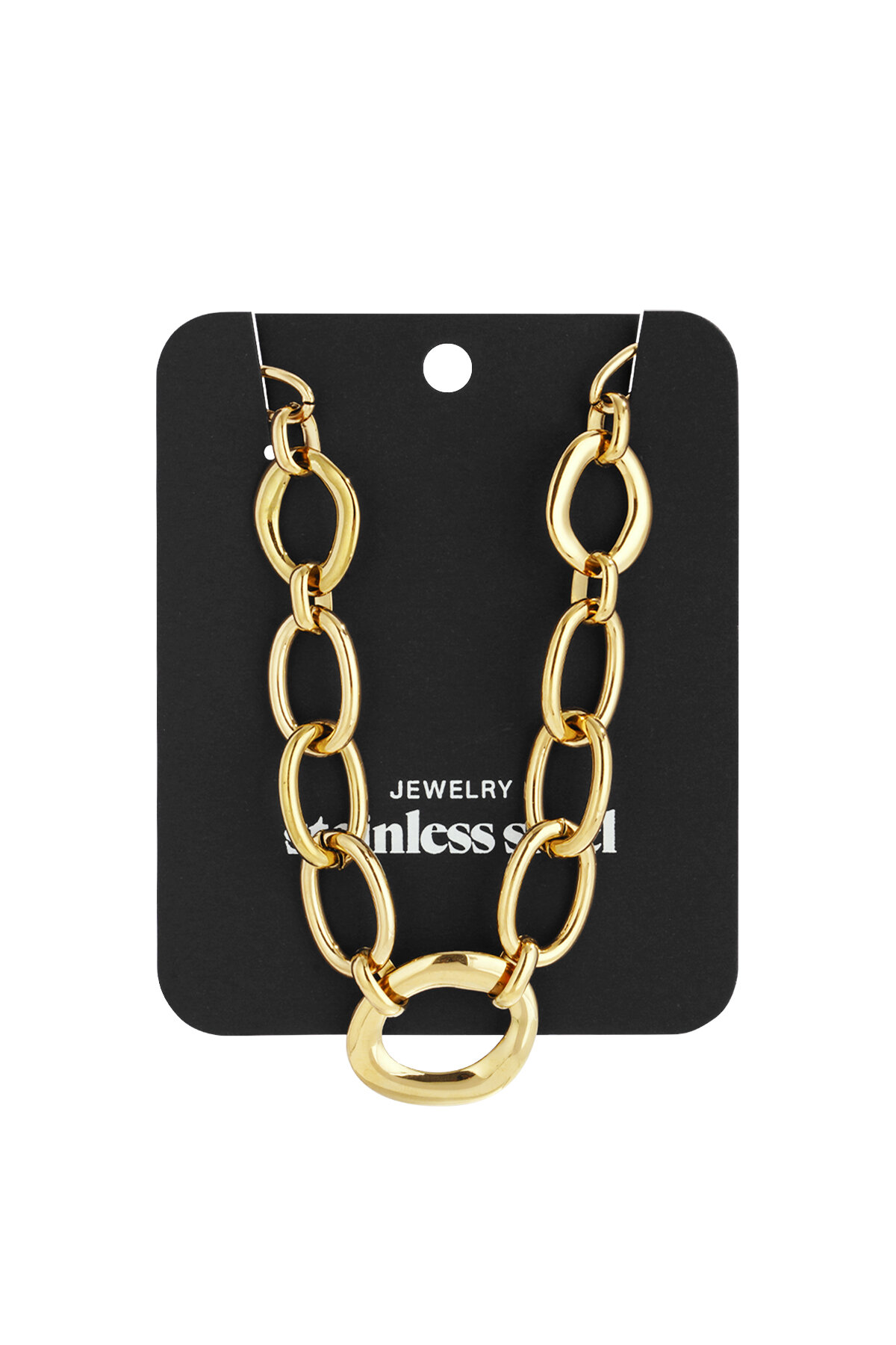 Stainless Steel Chain Necklaces Chain Casual Daily Simple Series Women's jewelry h5 Picture5