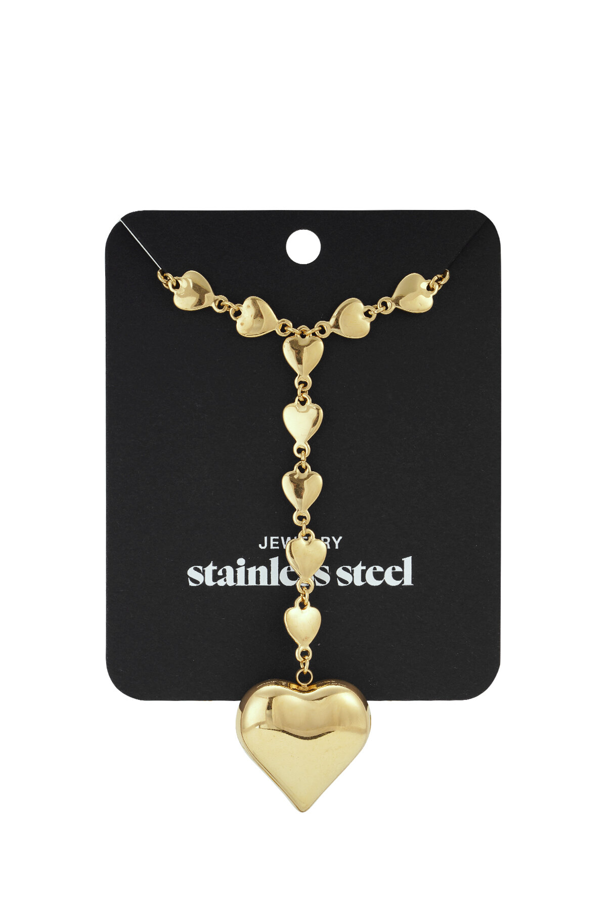 Stainless Steel Long Necklaces Heart Casual Daily Simple Series Women's jewelry h5 Picture5