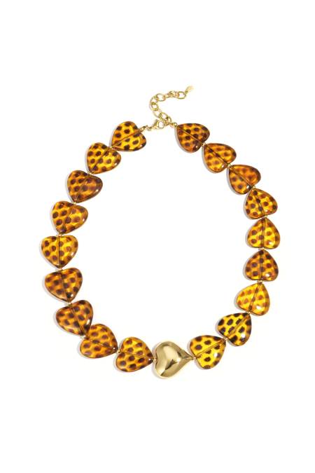Acryl Perlen Halsketten Herz Retro Täglich Klassische Serie Frauen Schmuck