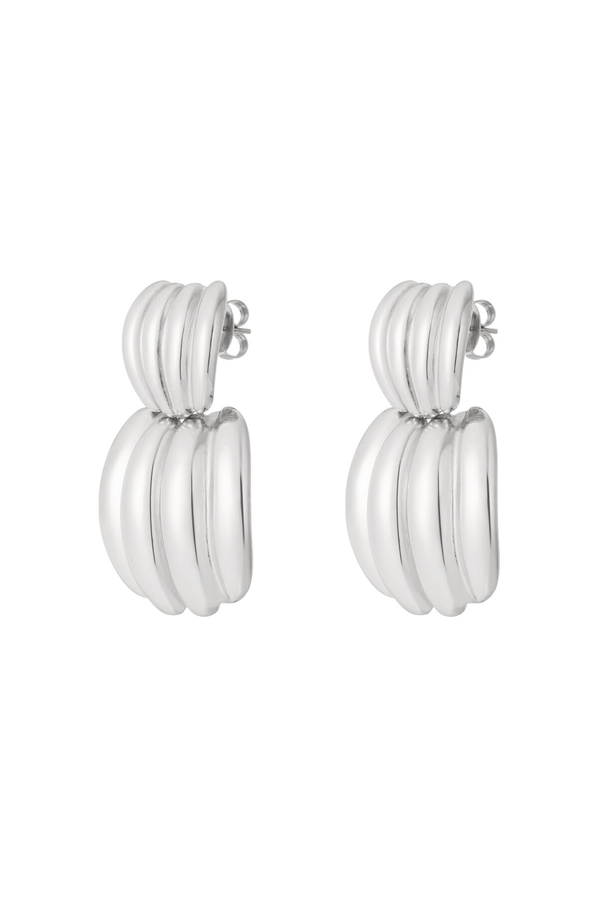 Stainless Steel Stud Earrings Geometric Casual Daily Simple Series Women's jewelry Picture3