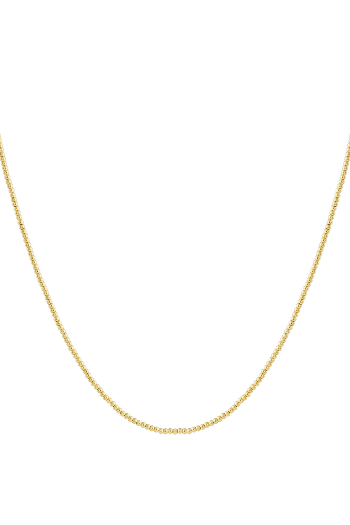 Solid bead necklace-2.5mm 2