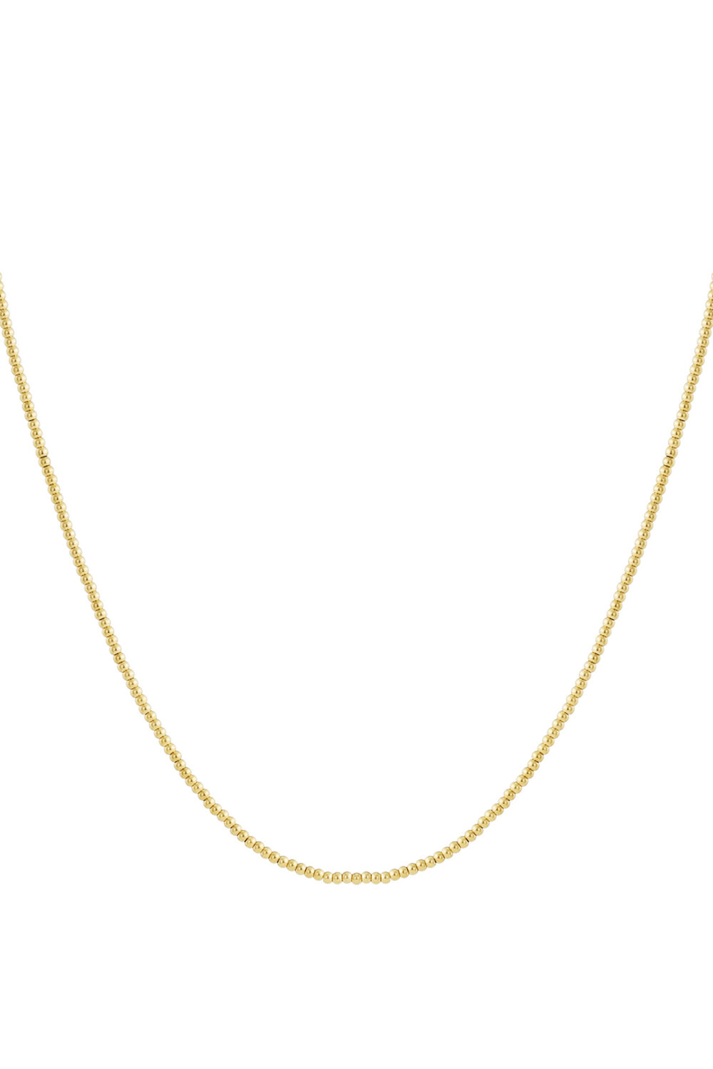 Solid bead necklace-2.5mm