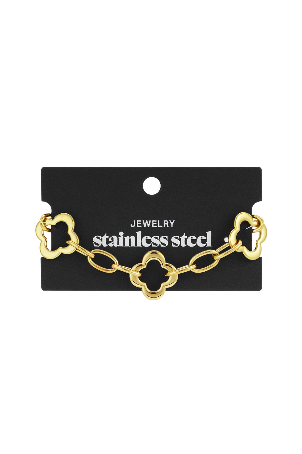 Stainless Steel Chain Bracelets Clover Casual Daily  Women's jewelry h5 Picture4