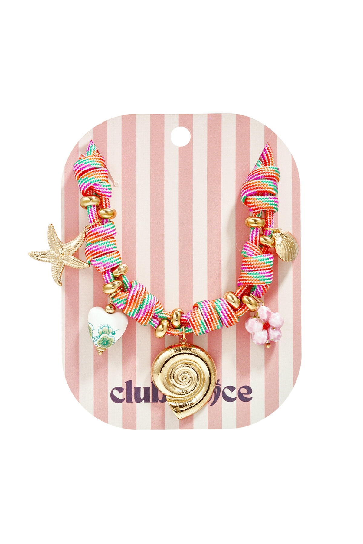 Rope chain with knots and shell charms h5 Picture4