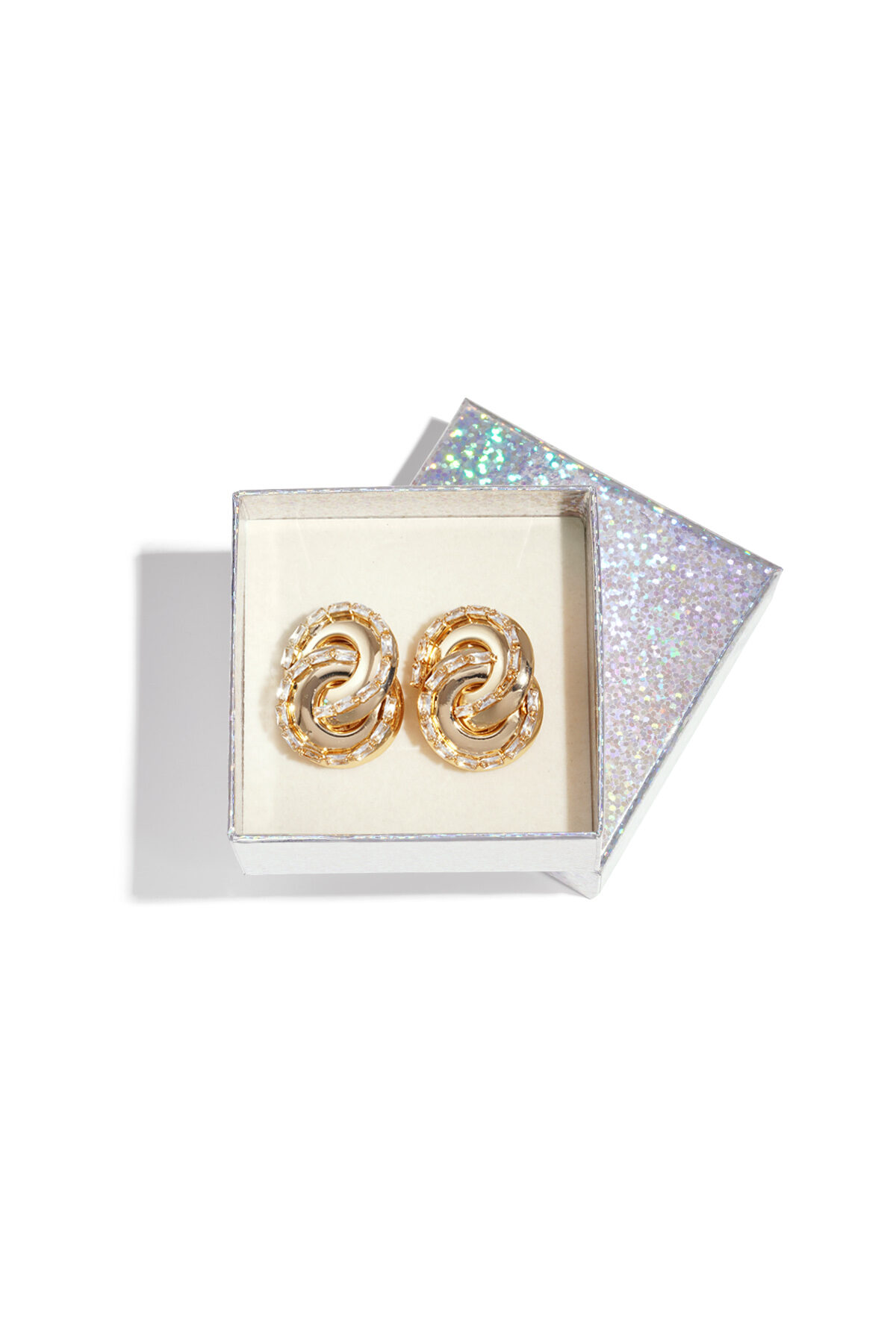 Pendientes de hierro con forma irregular, elegantes y lujosos, para Navidad, para mujer. Imagen2