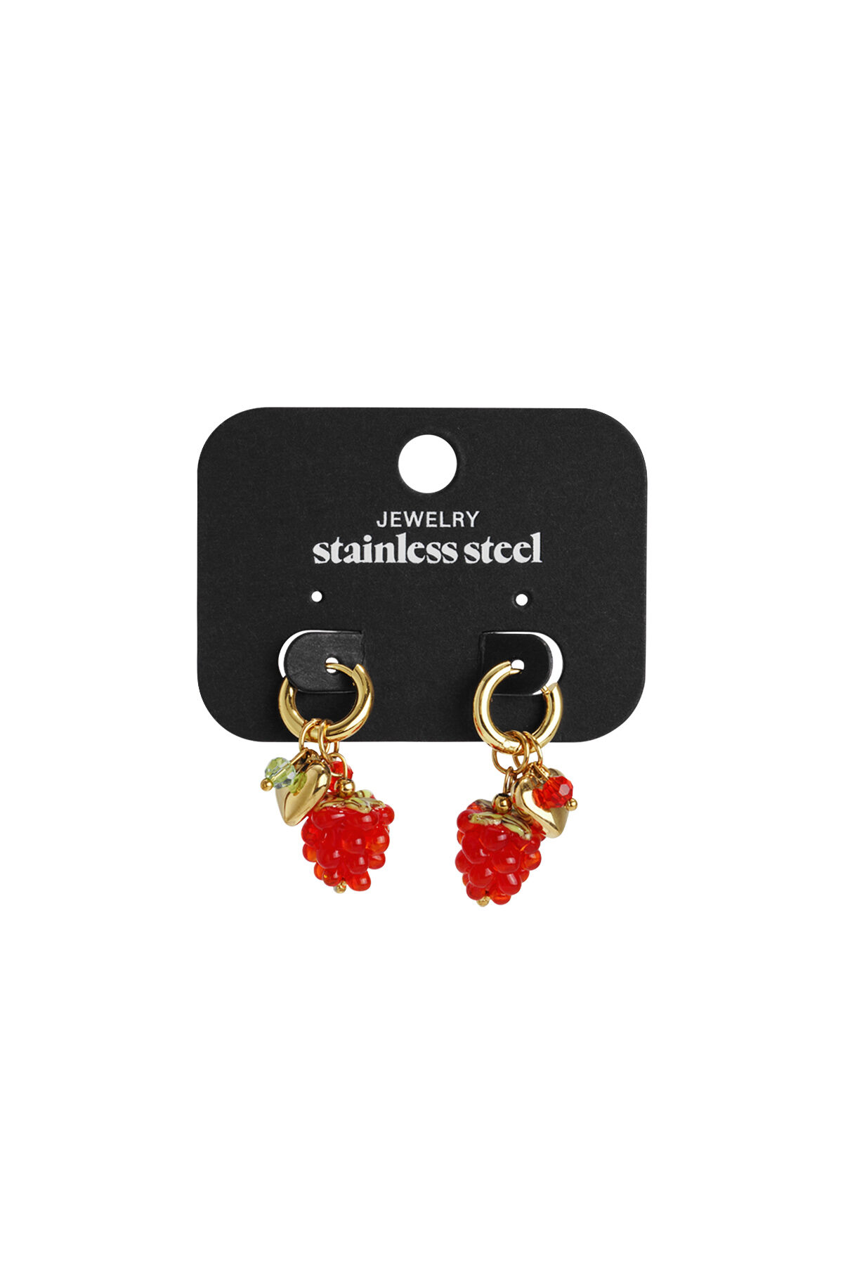 Orecchini pendenti in acciaio inossidabile con frutta, serie Daily Daily Simple, gioielli da donna h5 Immagine4
