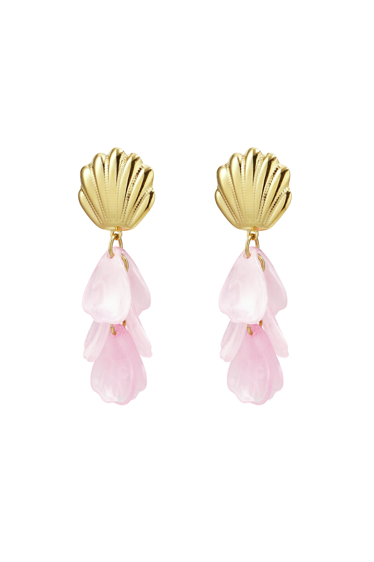 Shell earrings with mother of pearl 