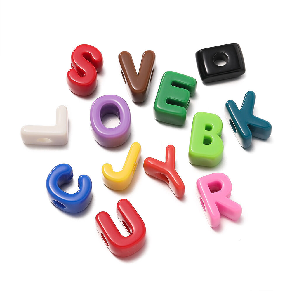 10 stuks DIY letter CCB sieradenkralen h5 Afbeelding4