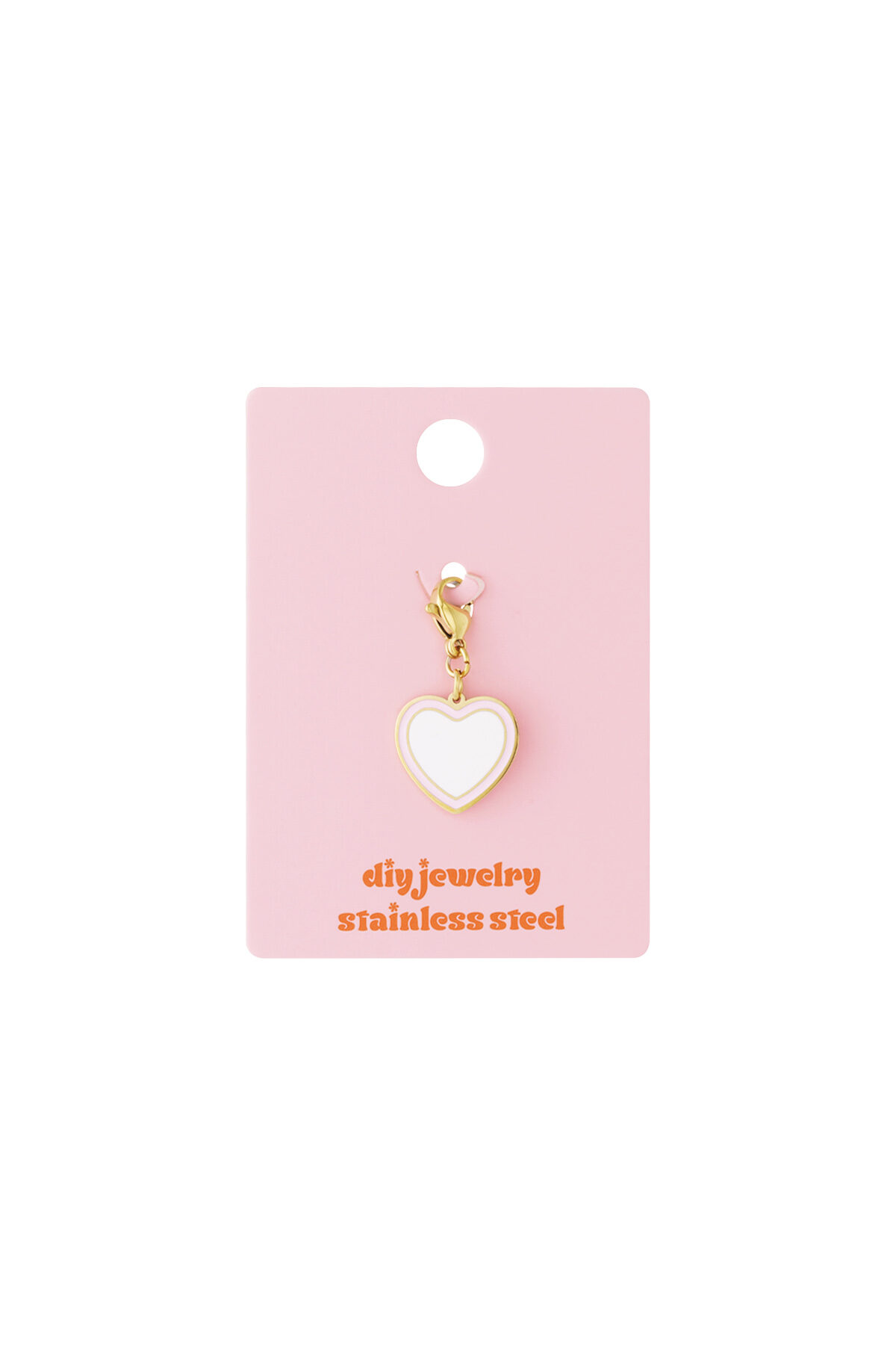 Stainless Steel Jewelry Charms Heart Casual Daily Simple Series Women's jewelry h5 Picture3