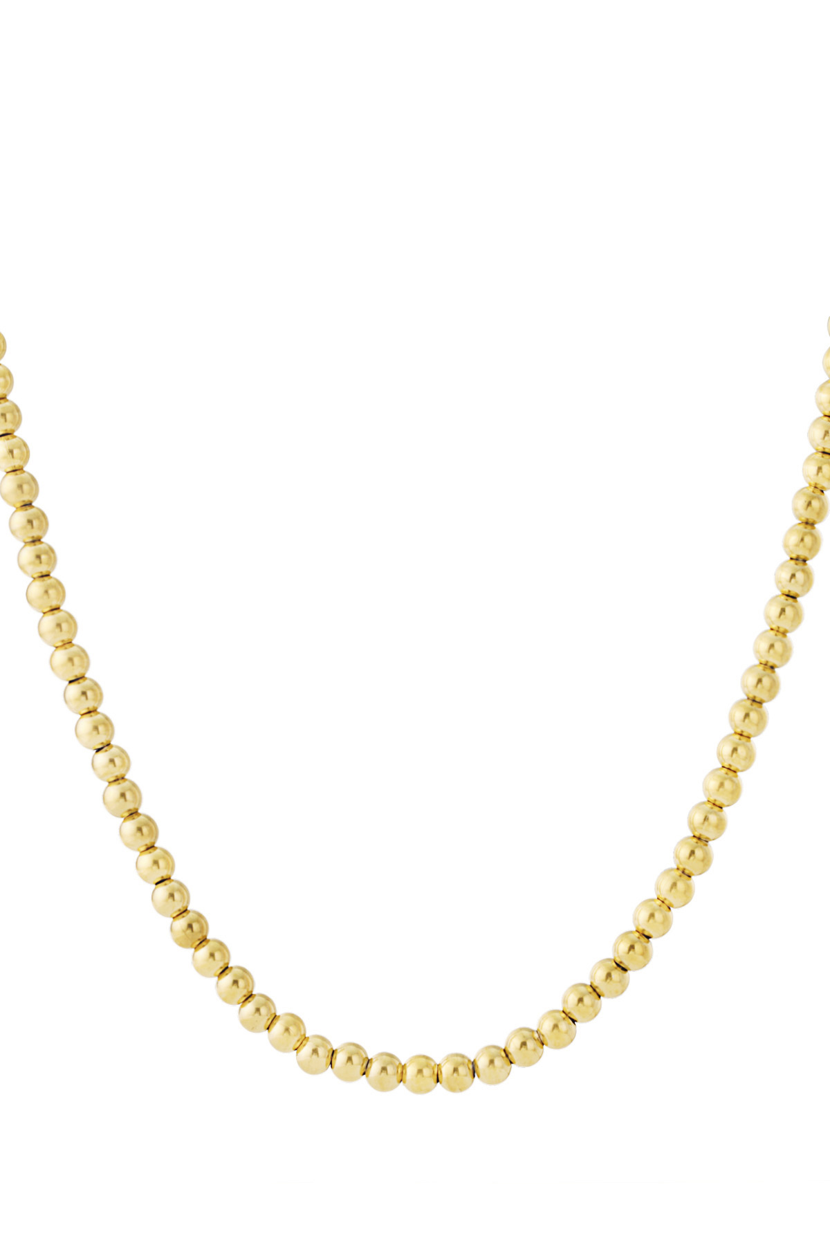 Hollow bead necklace-8mm 2