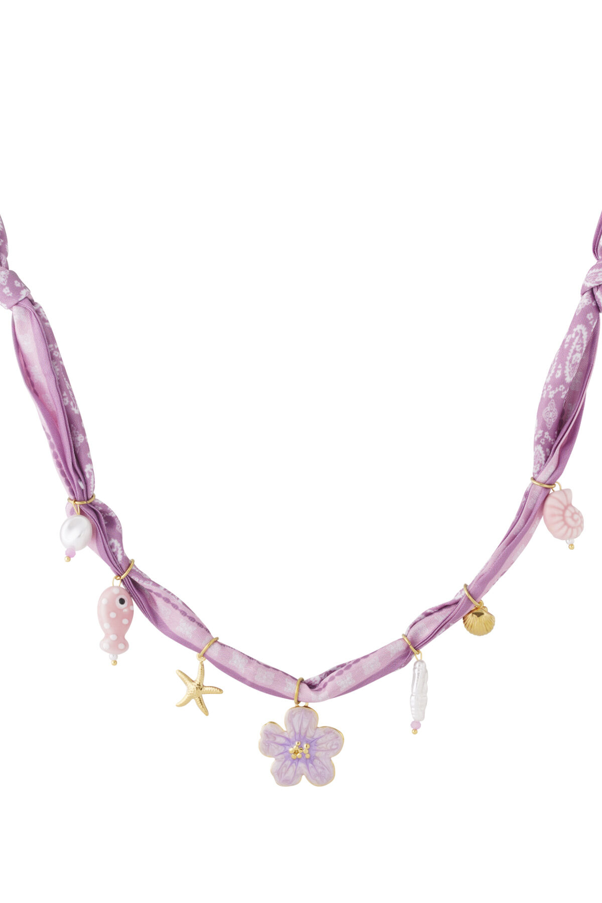 Polyester Pendant necklaces Flower Casual Daily Simple Series Women's jewelry h5 