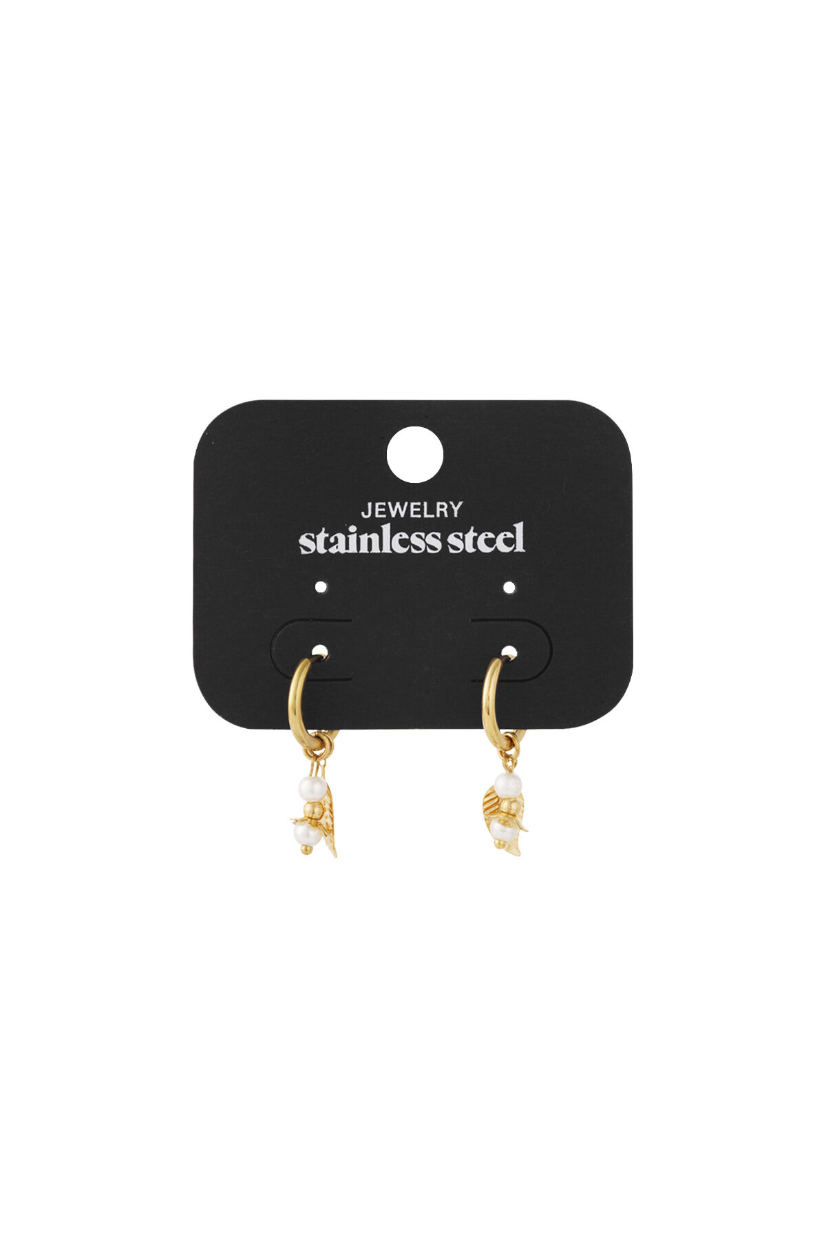 leaf earrings with pearls h5 Picture5