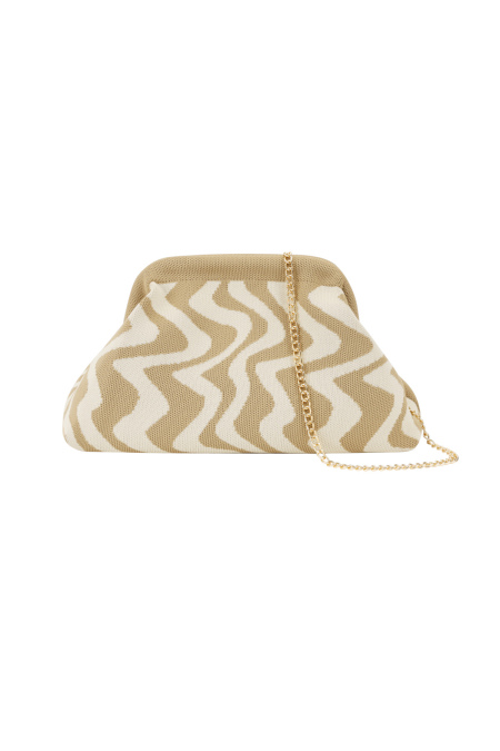 Grafische Strandclutch