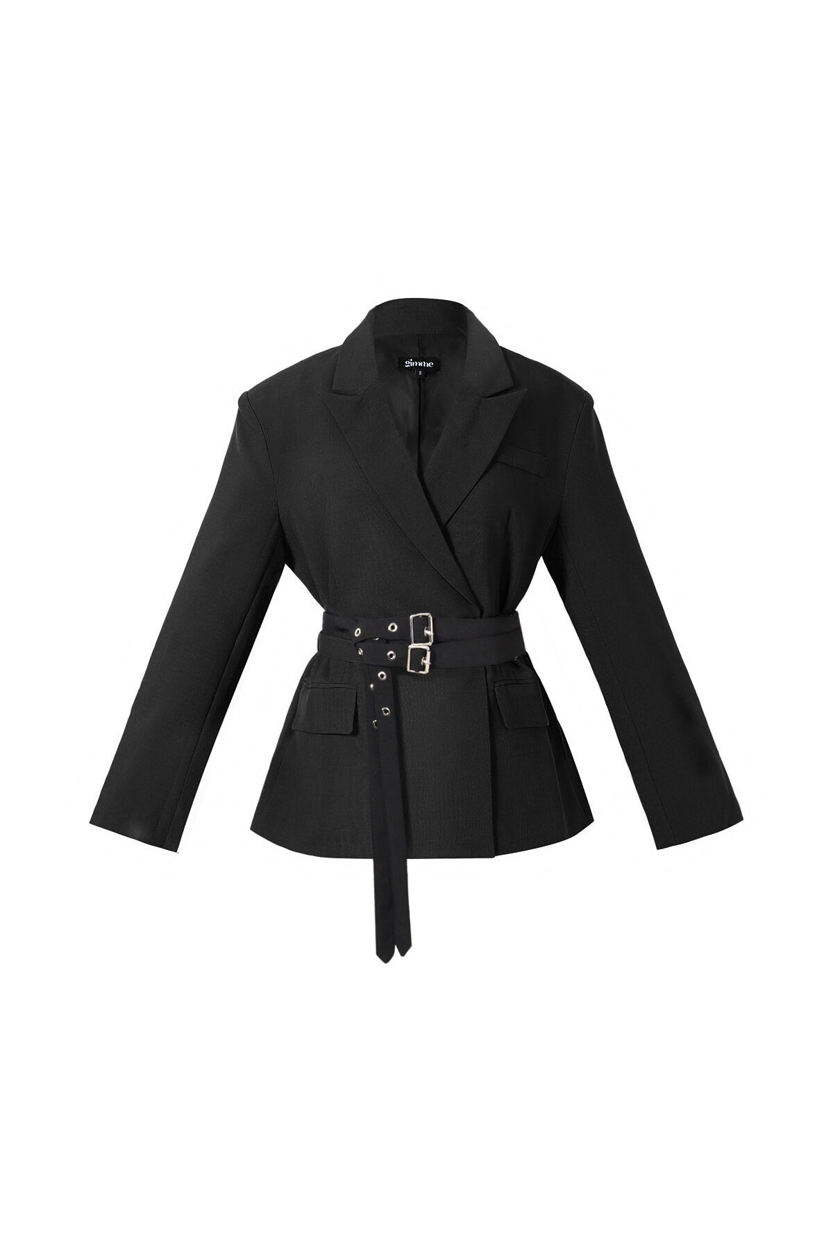 Tela de Fibra de Poliéster Conjunto de Traje para Mujer Elegante Color Sólido Otoño/Invierno 2