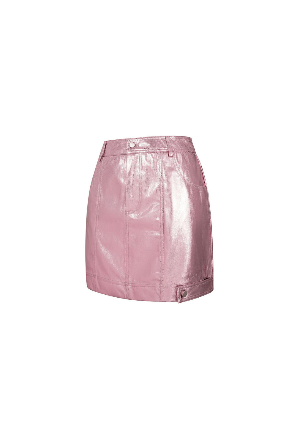 PU Mini Skirt Sexy Solid Color Spring/Summer h5Picture5