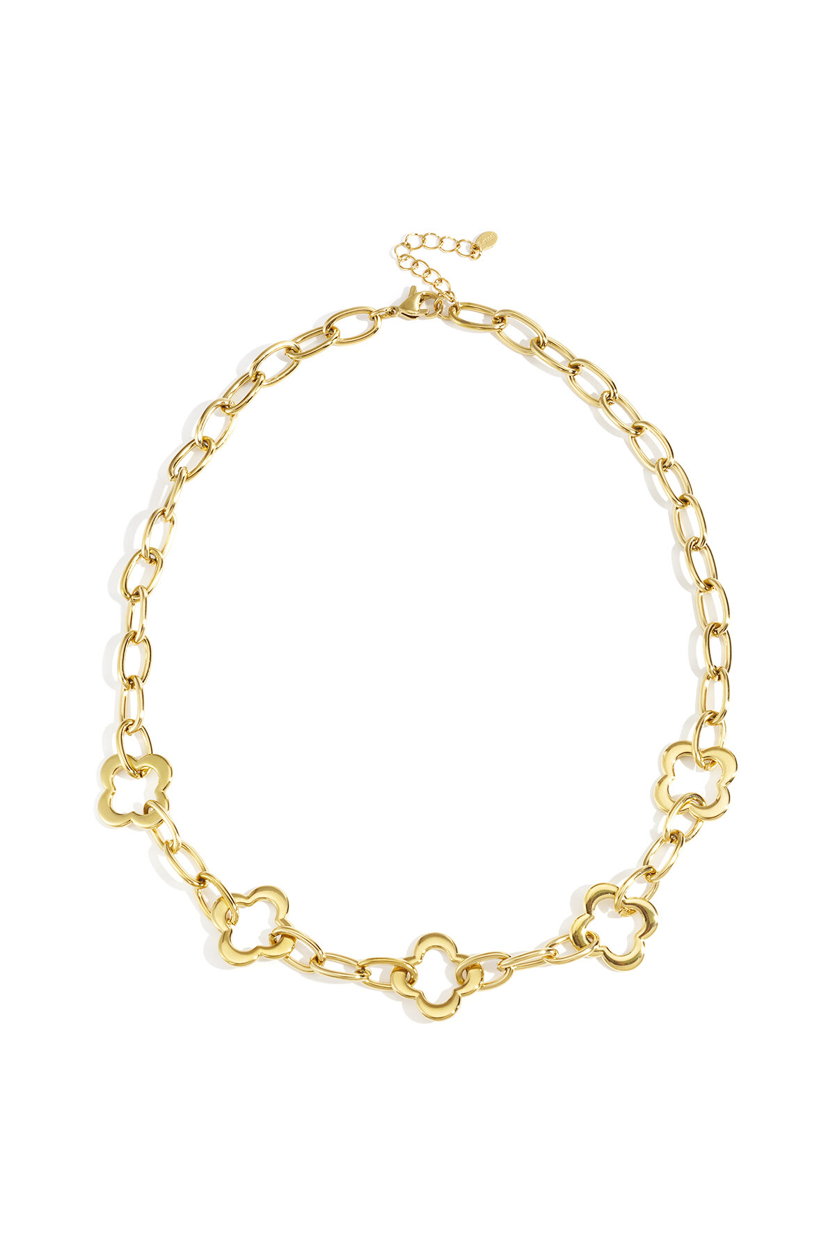 Stainless Steel Chain Necklaces Clover Casual Daily Simple Series Women's jewelry Picture4