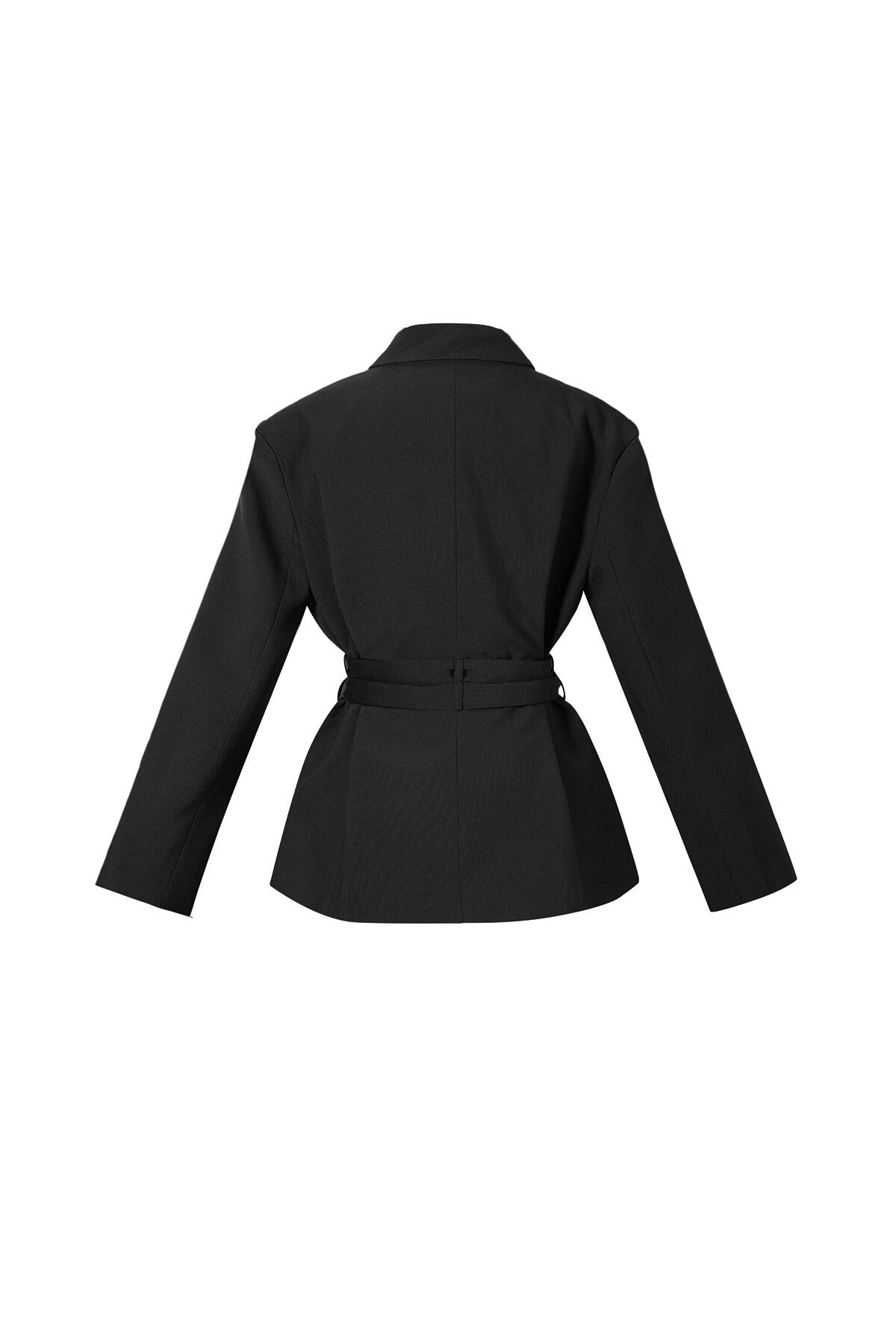 Woven Polyester Fiber Women's Suit Set Elegant Solid Color Fall/Winter h5Picture3