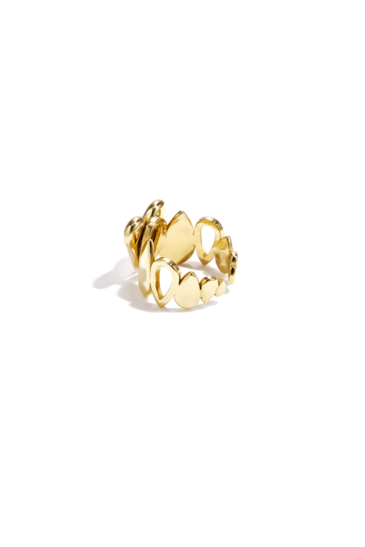 Bague imposante ornée de pendentifs et d'un cœur h5 Image2
