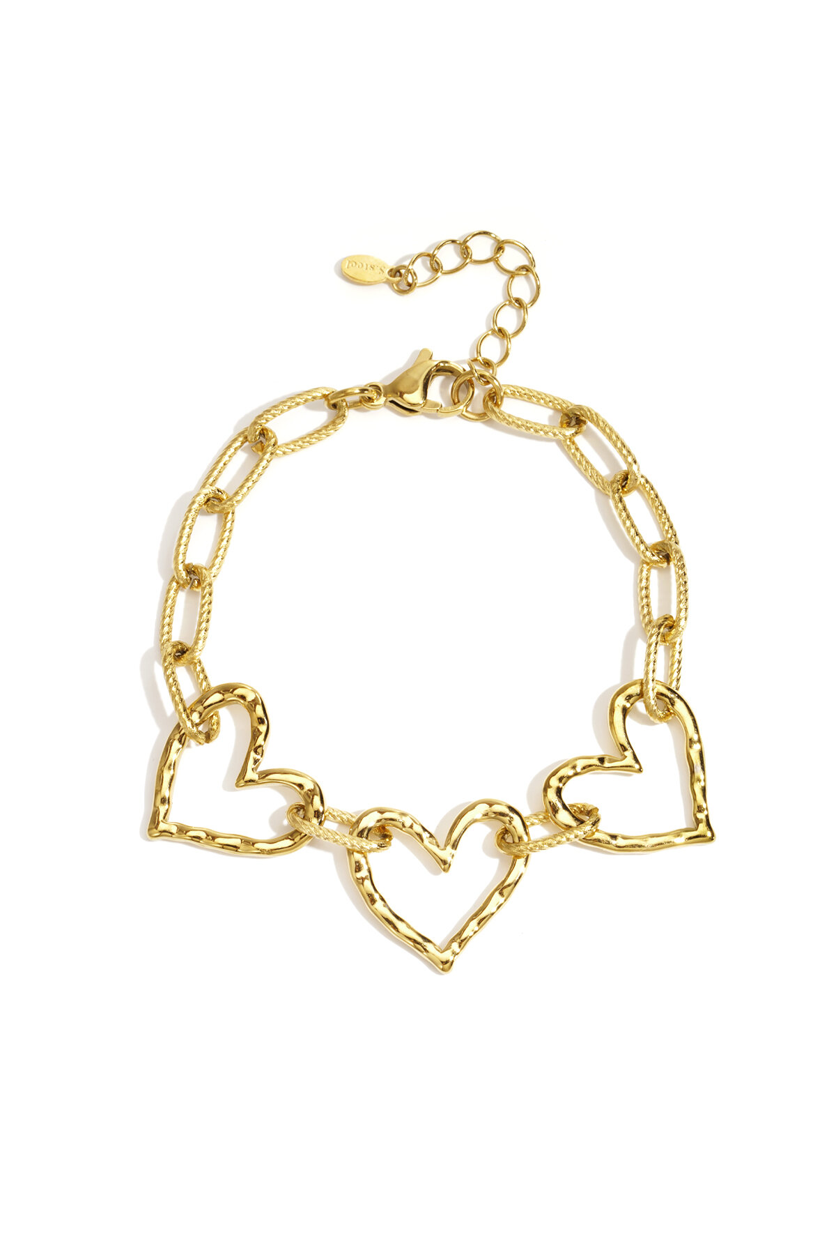 Stainless Steel Chain Bracelets Heart Casual Daily Simple Series Women's jewelry 2