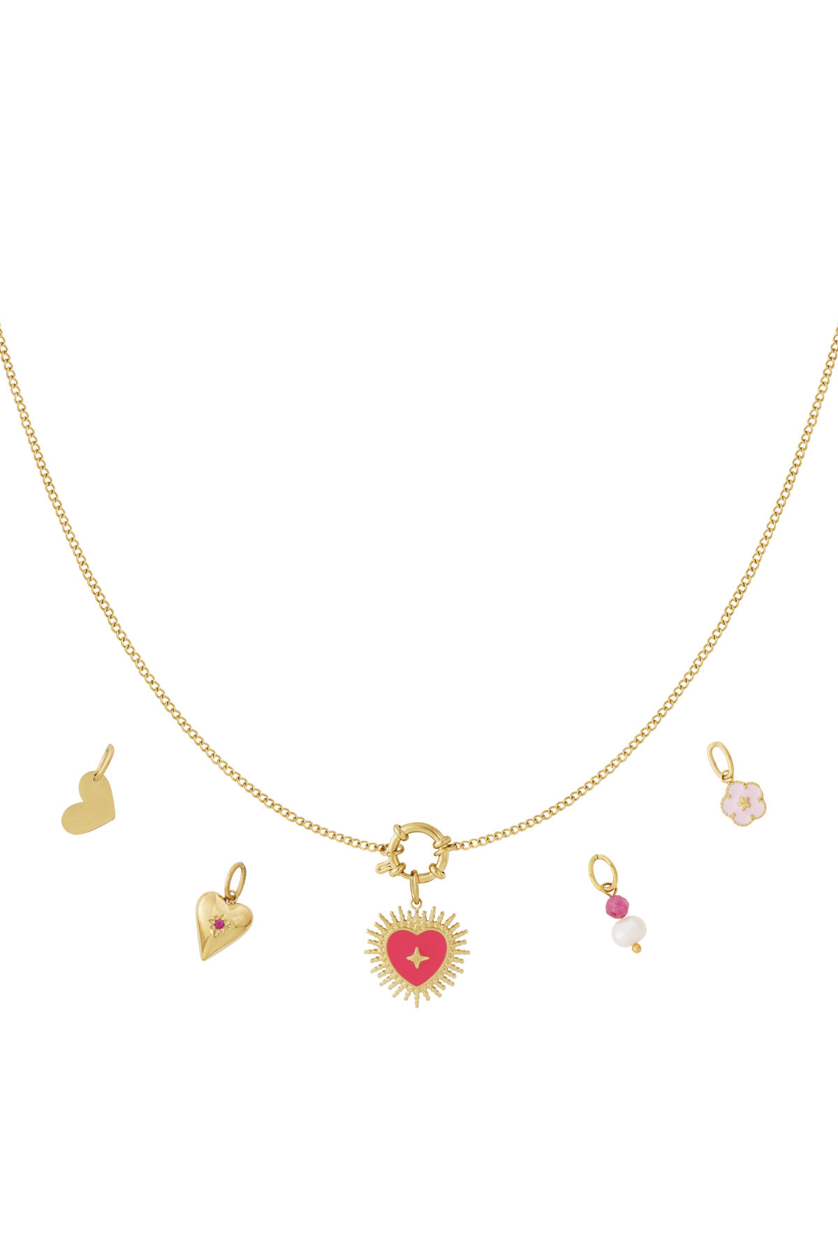 Sun of heart DIY necklace 