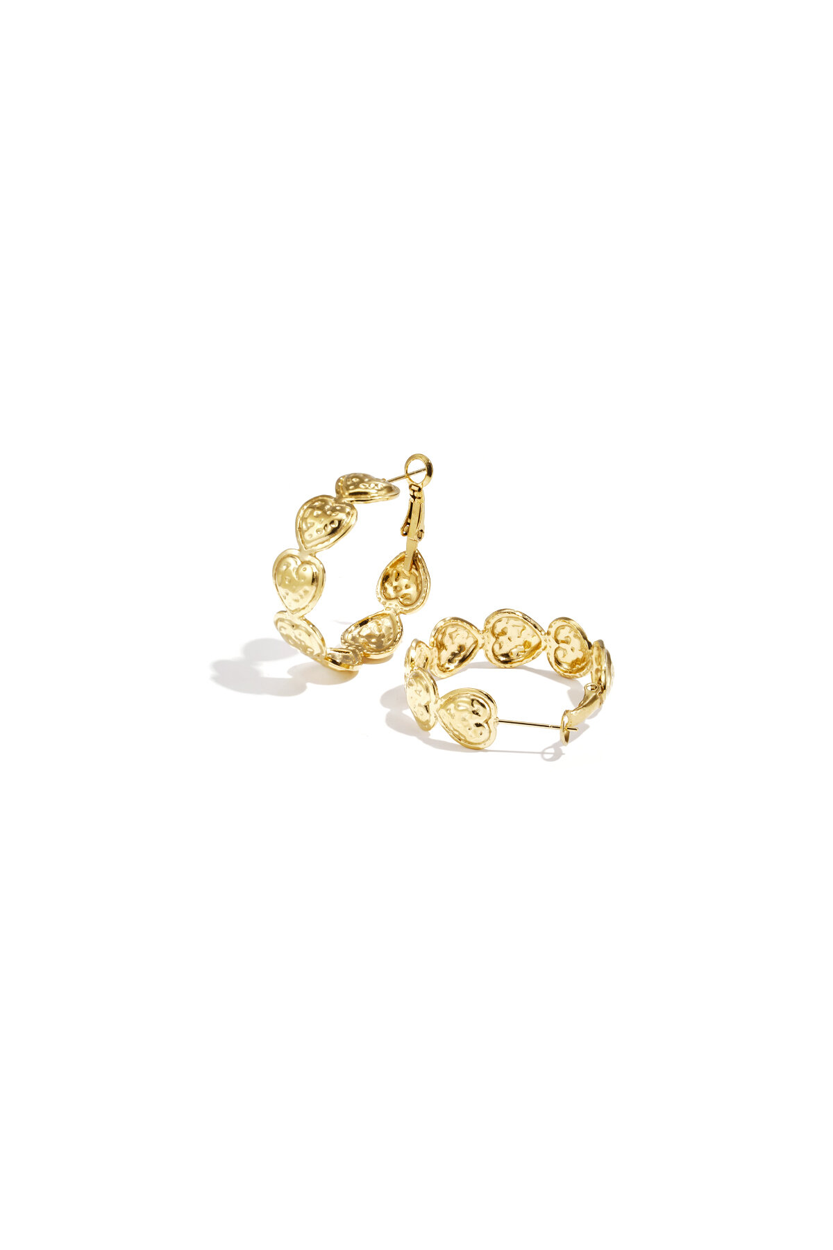 Heart hoop earrings 2