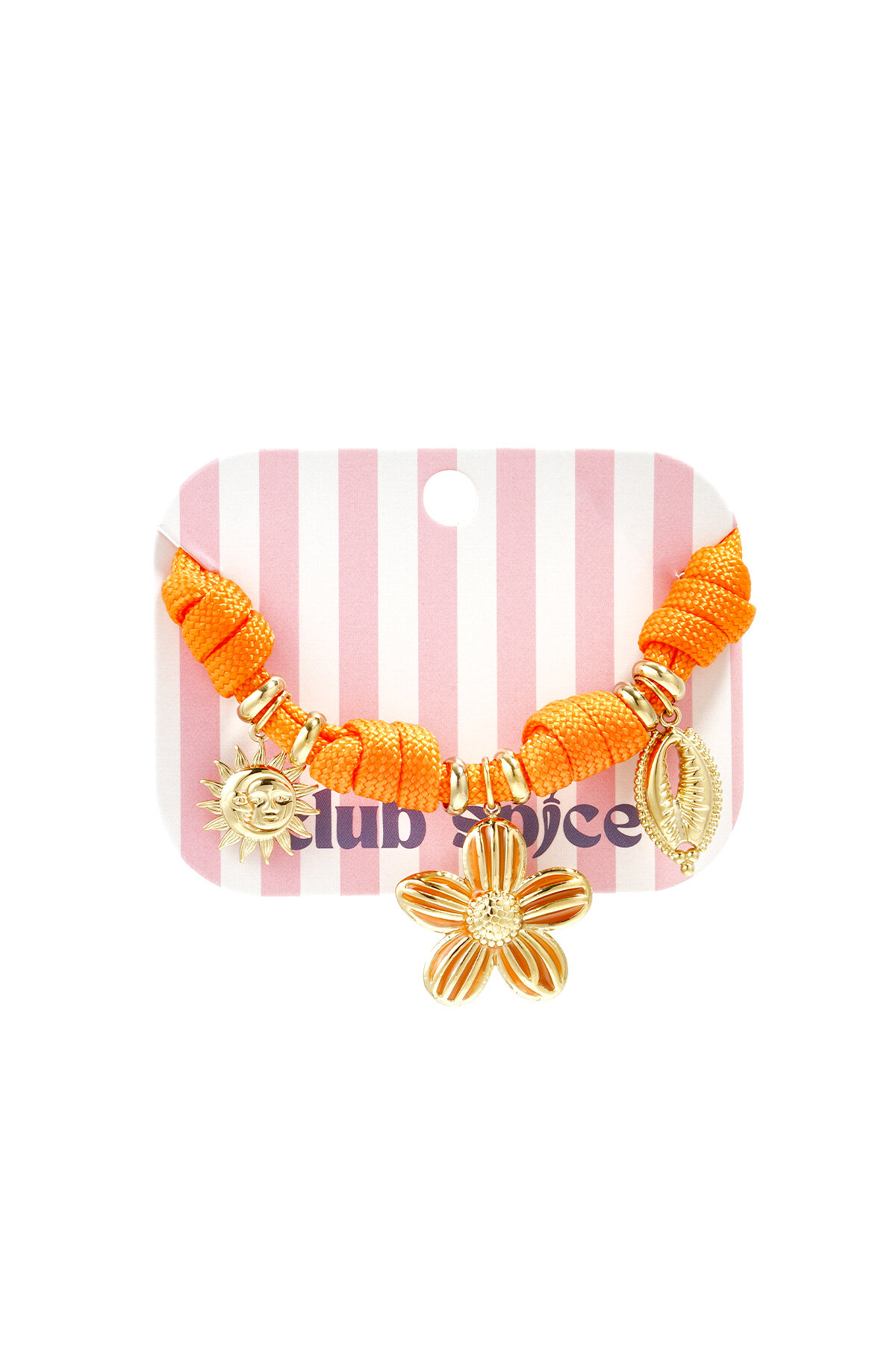 Rope bracelet with knots and various charms Picture5